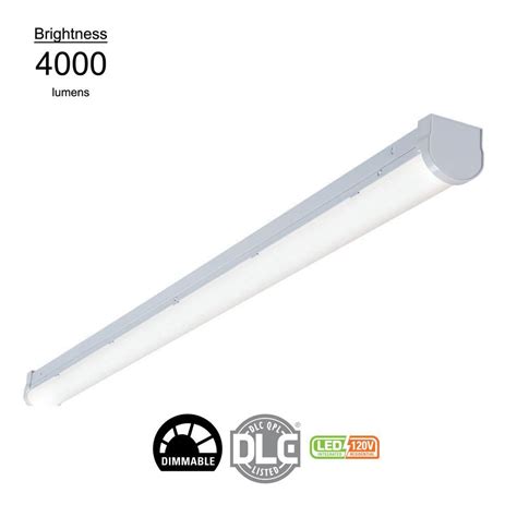 Metalux 4 Ft Linear White Integrated Led Ceiling Strip Light With 4000