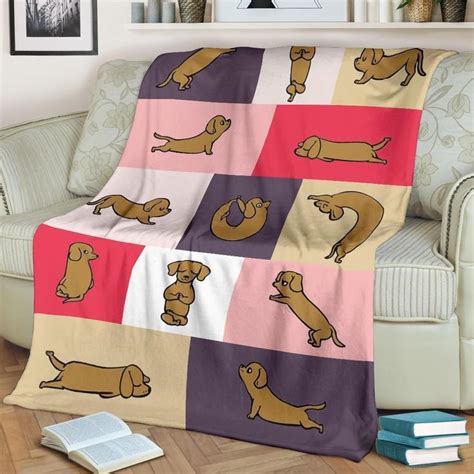 Dachshund Blanket Bla29pa In 2022 Colorful Pillows Blanket
