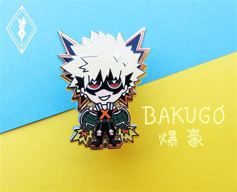 My Hero Academia Hero Enamel Pins Etsy