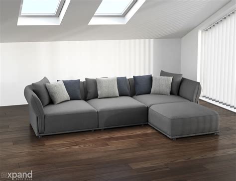 Stratus Sofa Modern Modular Sectional Set Of 5 Expand Furniture