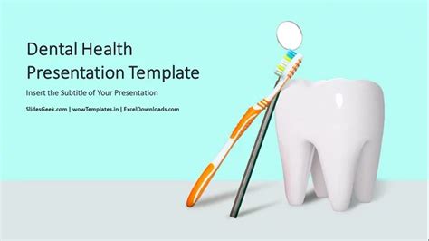 Dental Health Care Free Presentation Slide Template