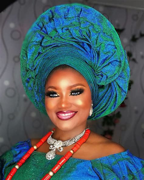 African Head Dress African Hair Wrap African Beauty African Fashion Nigerian Gele Tuban