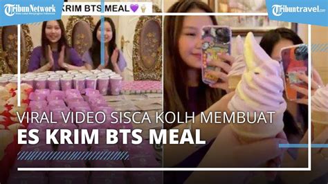 Viral Video Sisca Kohl Borong BTS Meal Lalu Membuatnya Menjadi Es Krim