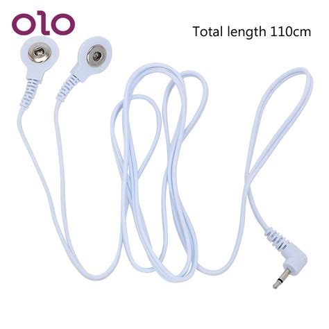 Olo Electro Stimulation 2 Head Buckle Line 1 Sex Toys Therapy Massager Accessories Electric