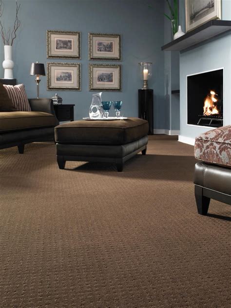 12 Ways To Incorporate Carpet In A Rooms Design Brown Carpet Living