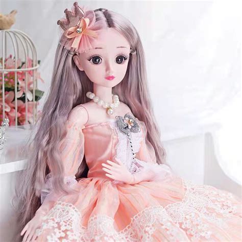 60cm 1 3 bjd doll with princess clothes accessories movable jointed dolls wedding gown dress
