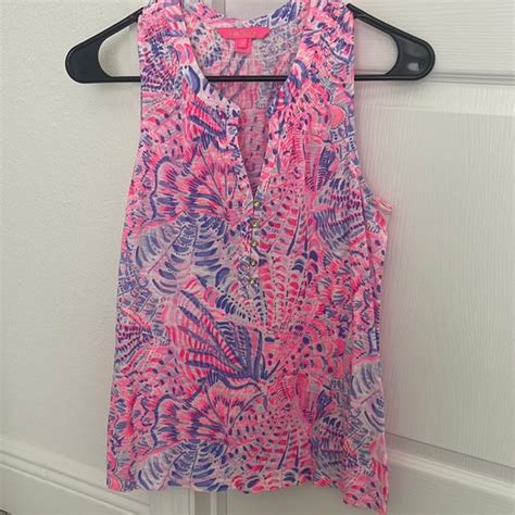 Lilly Pulitzer Tops Lilly Pulitzer Essie Tank Top Poshmark