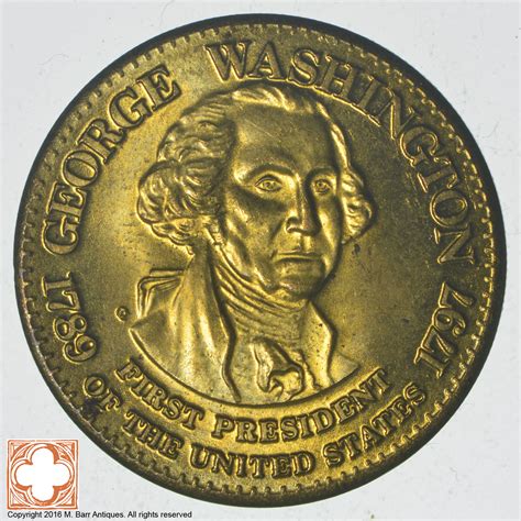 George Washington Metal Bust Washington Dc Souvenir Us President