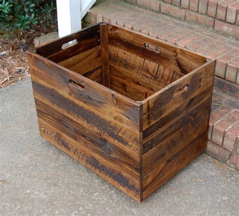 Tall Extra Large Wooden Crate Toy Chest Large Storage Box