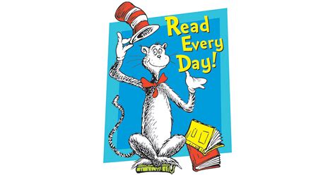 Cat In The Hat Read Every Day Window Cling Eu 836024 Eureka