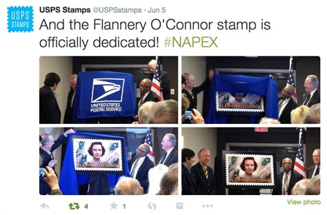 Usps New Flannery Oconnor Stamp Dedicated Linns Buzz