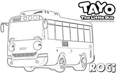 Here are the tayo the little bus coloring pages. mewarnai gambar karakter rogi tayo the little bus | Tayo ...