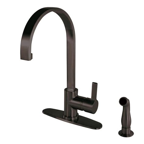 Whether you choose the traditional or modern kitchen faucet design, the ones which come with the oil rubbed finish never fails to add beauty to the room. Kingston Brass Modern Oil Rubbed Bronze 1-Handle Deck ...