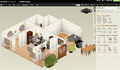 The interface is nice and simple, the toolset includes a materials brush that you can use to copy textures from one place to another and when you do your planning in 2d there's a little 3d window that you can use to keep an eye. 13 Free Virtual Room Programs and Tools | Ideas 4 Homes