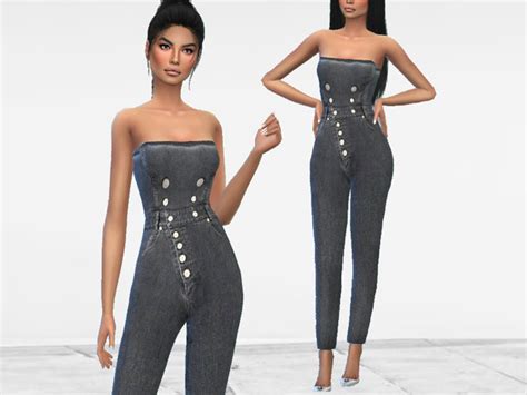 Marissa Jumpsuit By Puresim At Tsr Sims 4 Updates