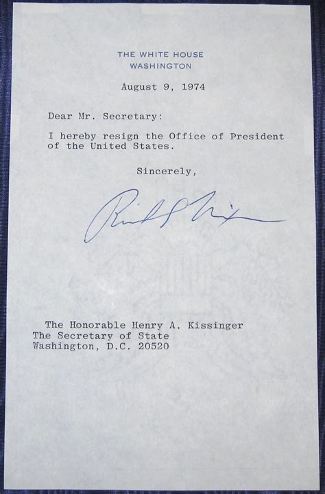 Watergate Archive A Collection Of Over 60 Signed Documents And