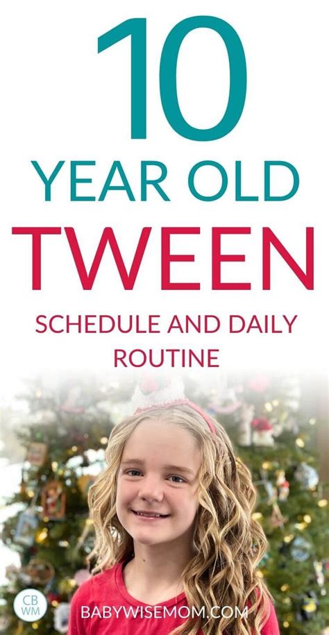 Daily Life And Schedule For A 10 Year Old Tween Girl Learn About