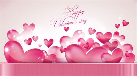 Happy Valentines Day Hearts Wallpaper Image Hd