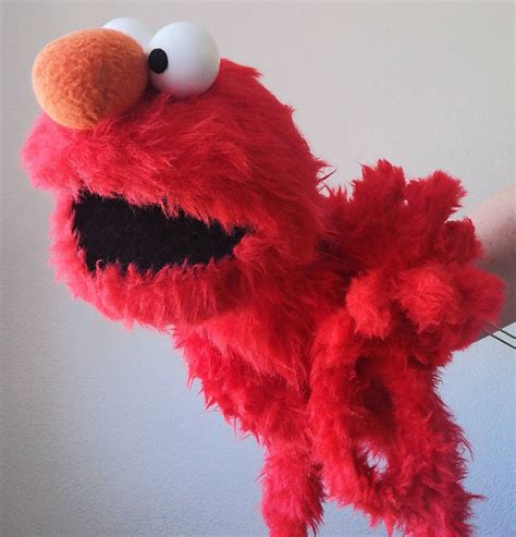 Elmo Muppet Puppet Replica 11 Handmade Sesame Street Etsy