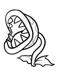 Chain Chomp Coloring Page - Funny Coloring Pages