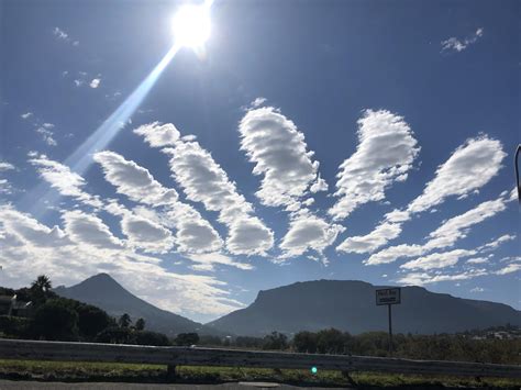 Some Pretty Weird Cloud Formations Spotted Today South Africa Rpics