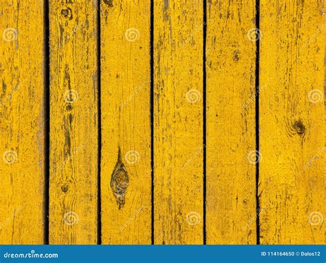 Yellow Colored Old Wood Plank Texture Background Stock Photo Image Of