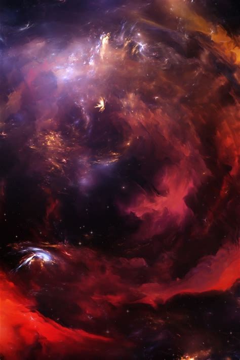 Wallpaper Stars Galaxy Clouds Beautiful Space 2880x1800