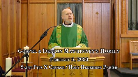 Gospel Deacon Stephen Mawhinney S Homily February Youtube
