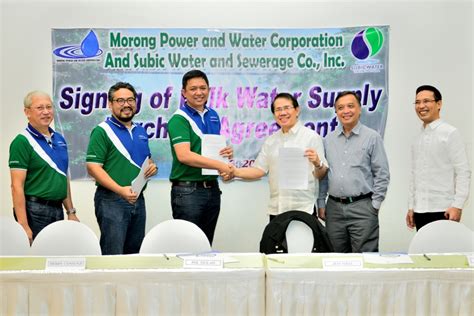 subicwater morong bulk water supply agreement subicwater