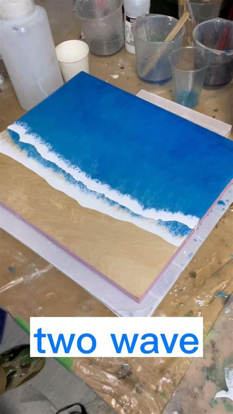 Ocean Resin Art Board レジン 海