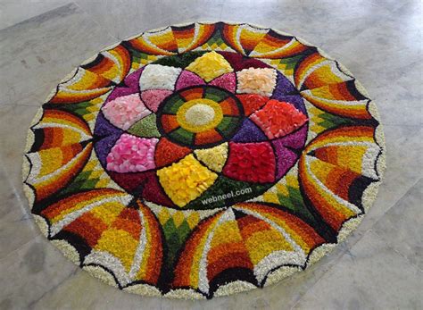 Most Beautiful Pookalam Designs For Onam Festival