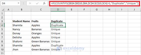 Formula To Find Duplicates In Excel 6 Easy Ways Exceldemy