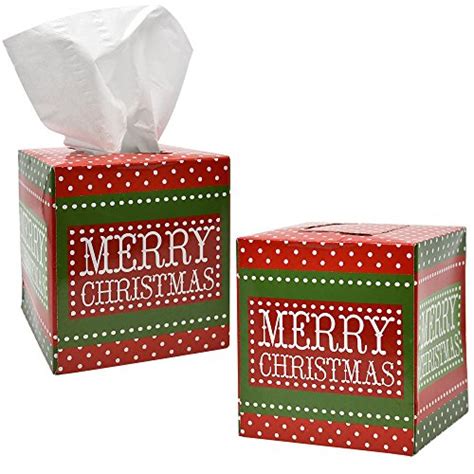 Christmas Tissue Boxes Set Of 4 Holiday Themed Facial Tissues Each Box
