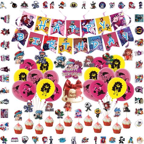 Buy Friday Night Funkin Birthday Party Supplies Including Banners Cake