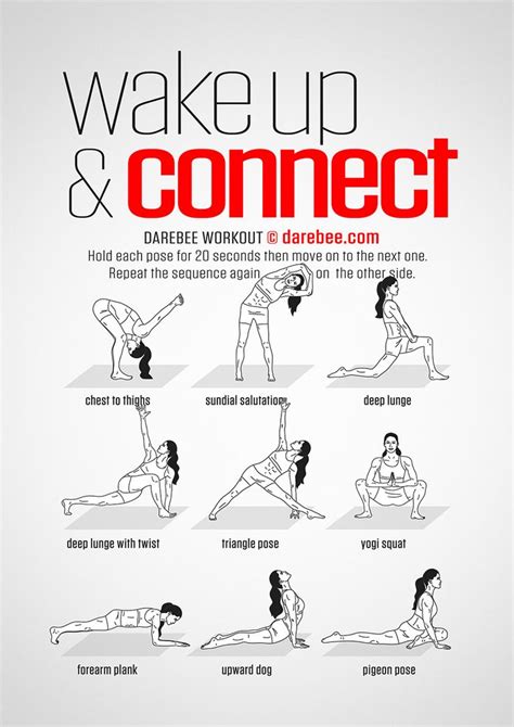 Wake Up And Connect Workout Morning Workout Routine Easy Yoga