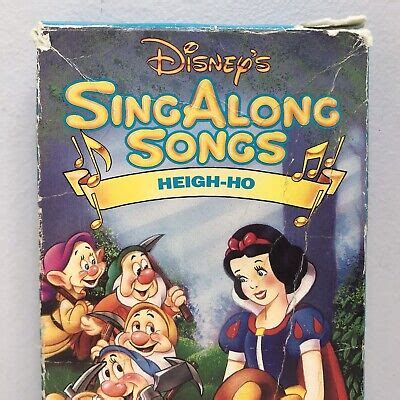 Disney Sing Along Songs Heigh Ho Snow White Vhs Tape Volume Video My