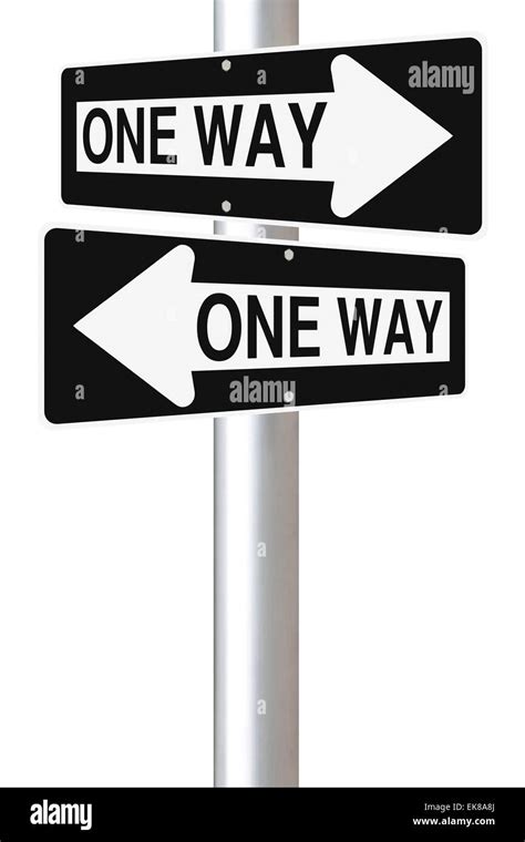 One Way Street Signs Stock Photo Alamy