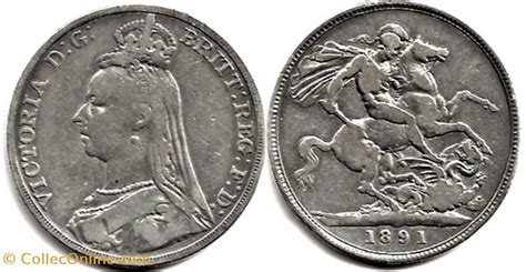 Victoria One Crown 1891 Kingdom Of Great Britain Coins World