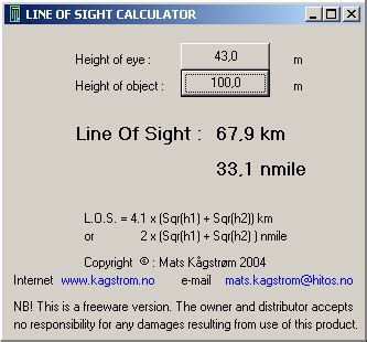We did not find results for: Line Of Sight Calculator - Freeware