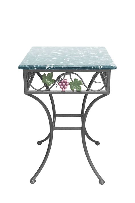 Only 3 left in stock. Wrought Iron Small Table with Grapes & Leaves - Tavolo ...