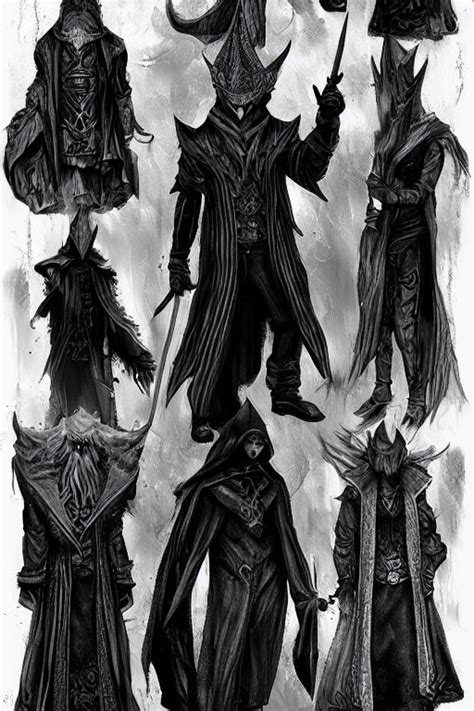 Prompthunt Wizard Style Clothing Design Menswear Black And White