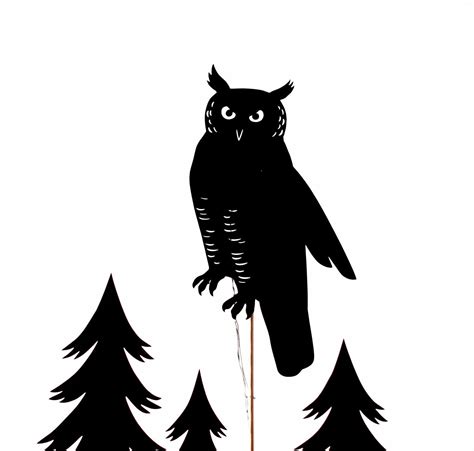 {Owl Treescape Shadow Puppet} by owly shadow puppets | Shadow puppets, Shadow, Puppets