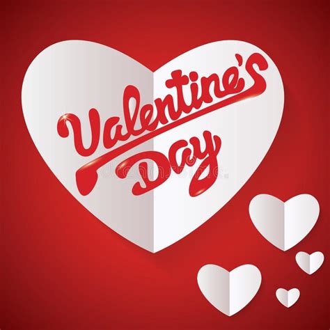 Vector Illustration Ard Happy Valentines Day Love Heart Background