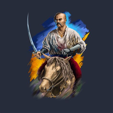Козак на коне - Cossack On Horseback - T-Shirt | TeePublic