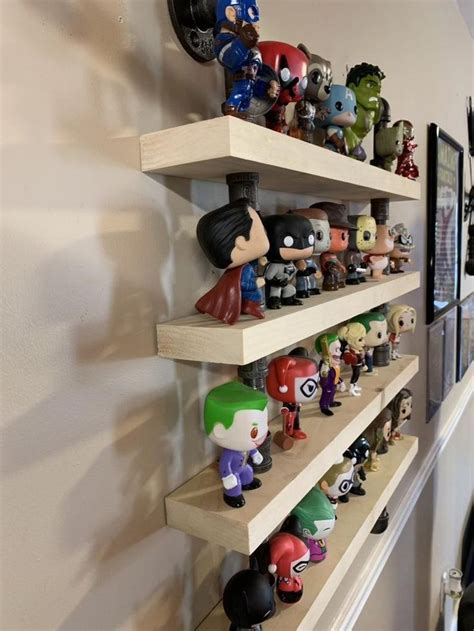Tiered Shelving Made For Collectables Figurines Funko Pop Etsy Funko Pop Shelves Teen Room