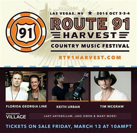First Acts For Route 91 Harvest Festival In Las Vegas