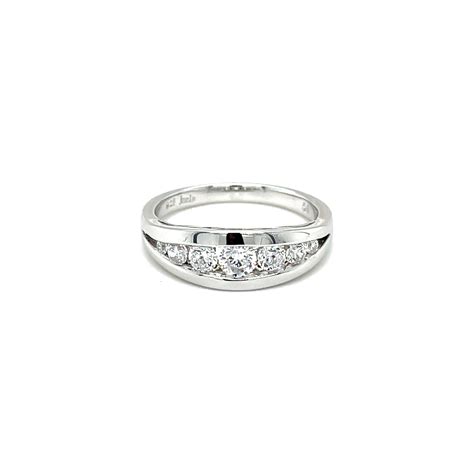 Sterling Silver Channel Set Cz Ring Jason Charles Jewellery