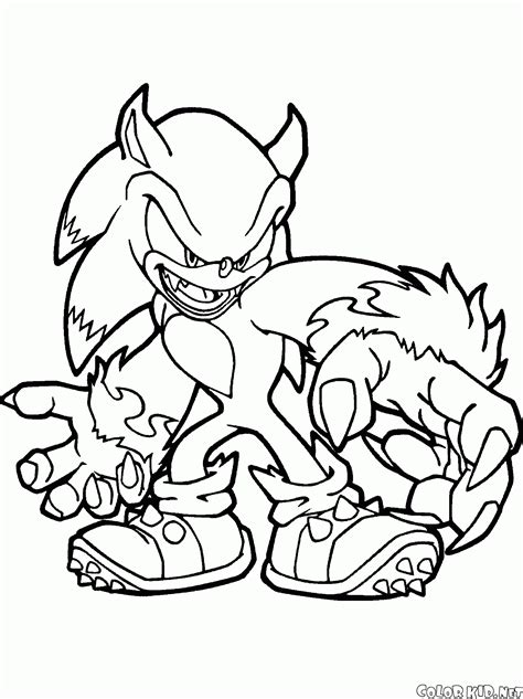 Coloring page - Jet the Hawk