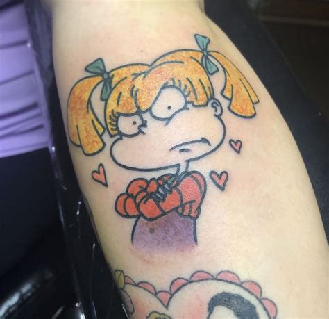 Angelica Pickles Rugrats Tattoo Cute Tattoos Angelica Pickles Sleeve