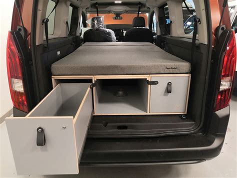 Mueble Cama Para Peugeot Rifter Long Y Citroen Berlingo XL Camper